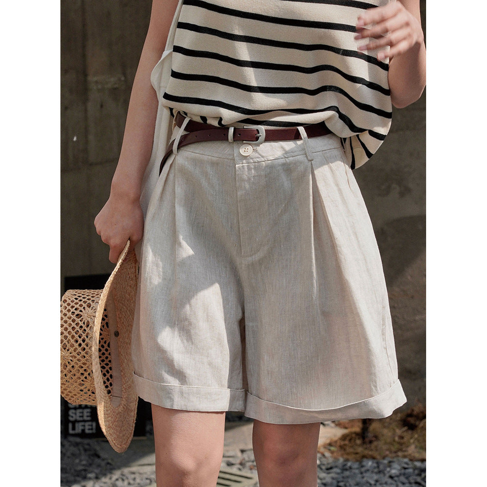 Wide-Leg Hot Pants