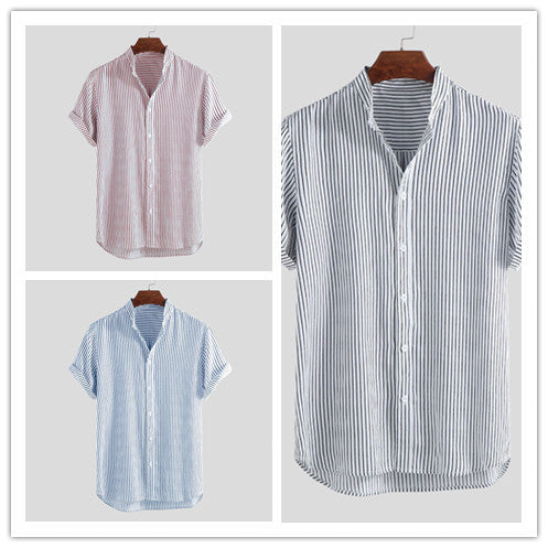 Slim Stand-up Collar Shirt