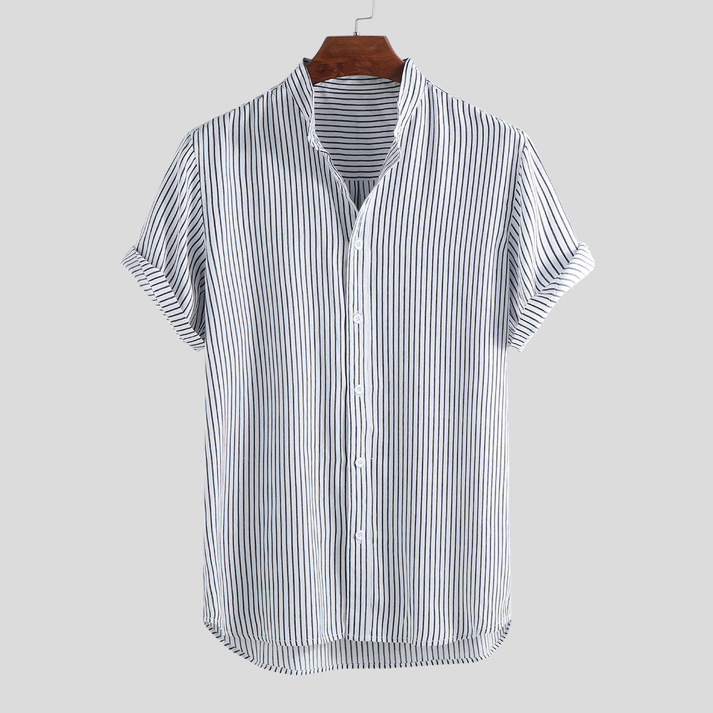 Slim Stand-up Collar Shirt