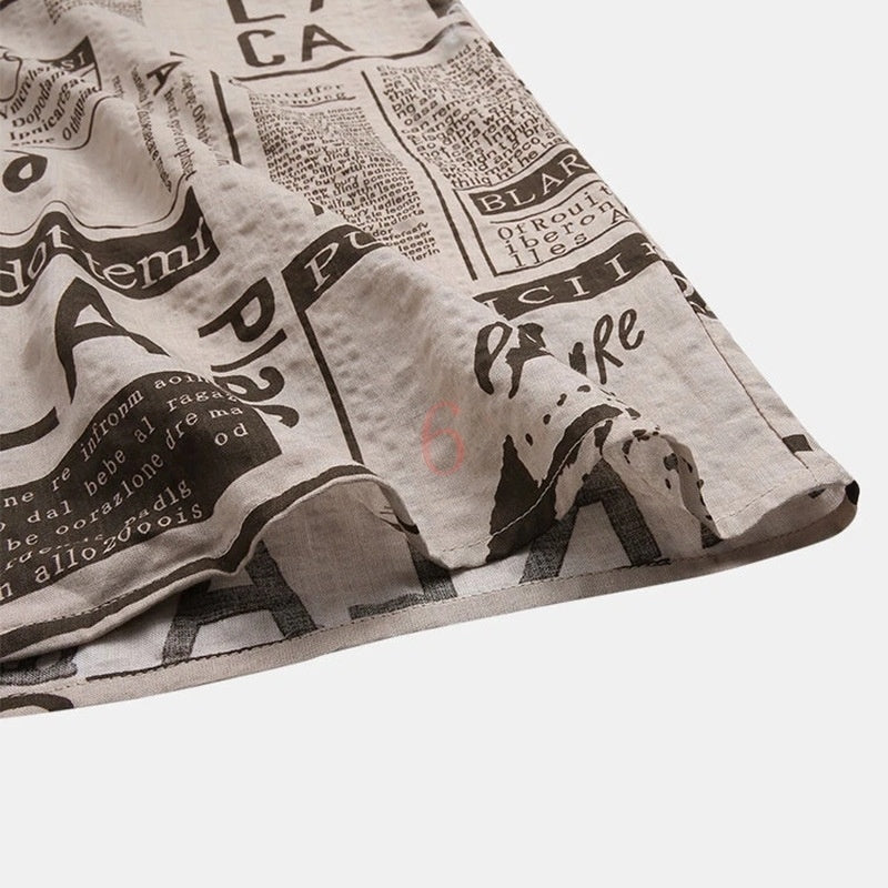 Casual Print Hawaiian Short Sleeve Shirt