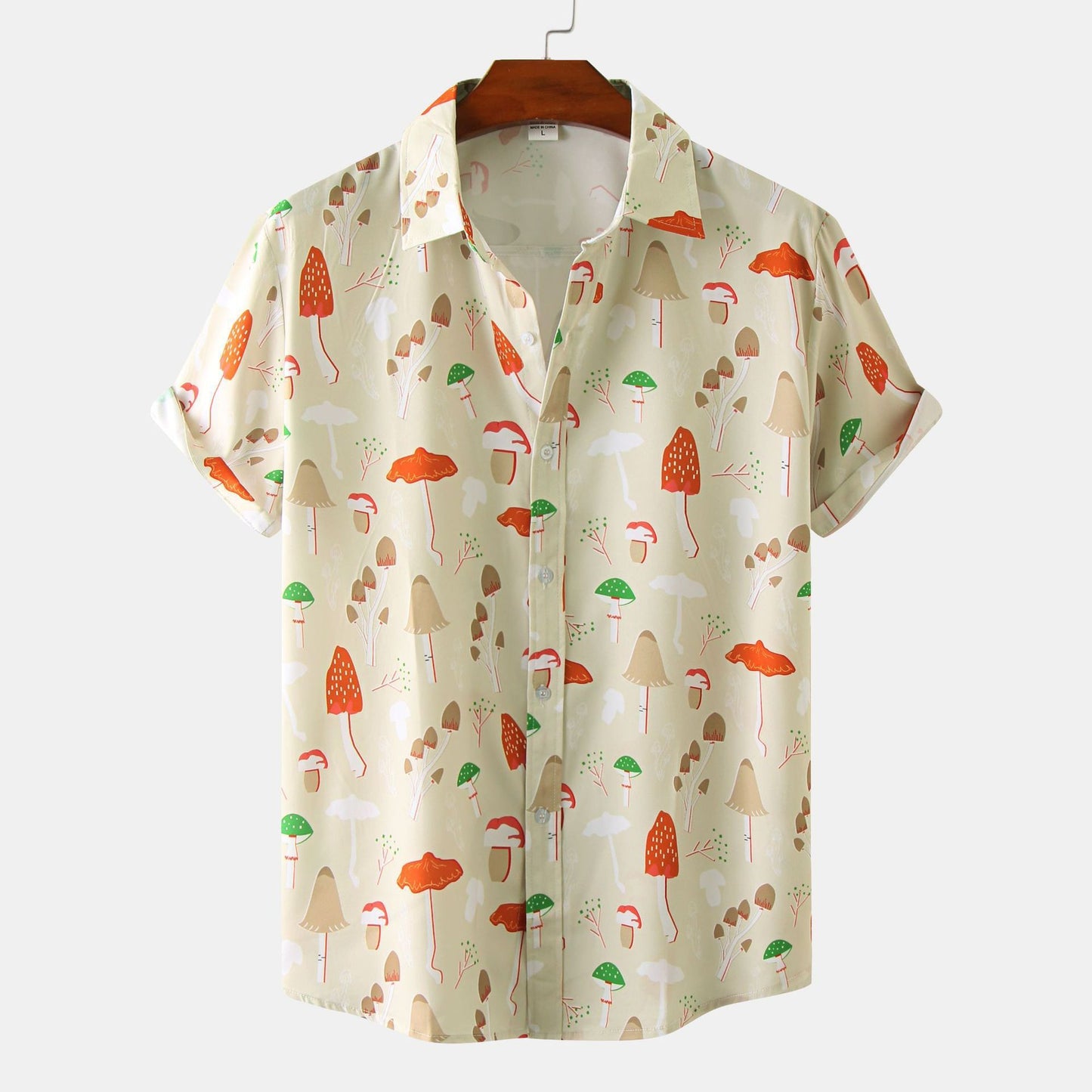 Men's Casual Short Sleeve Printed Shirt