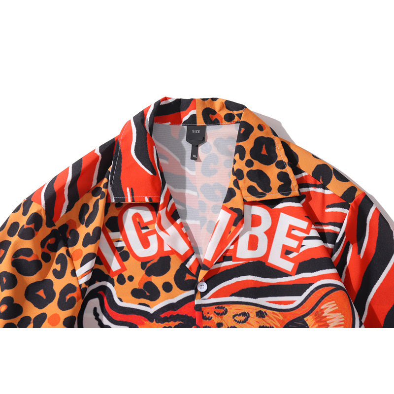 Printed short sleeve shirt