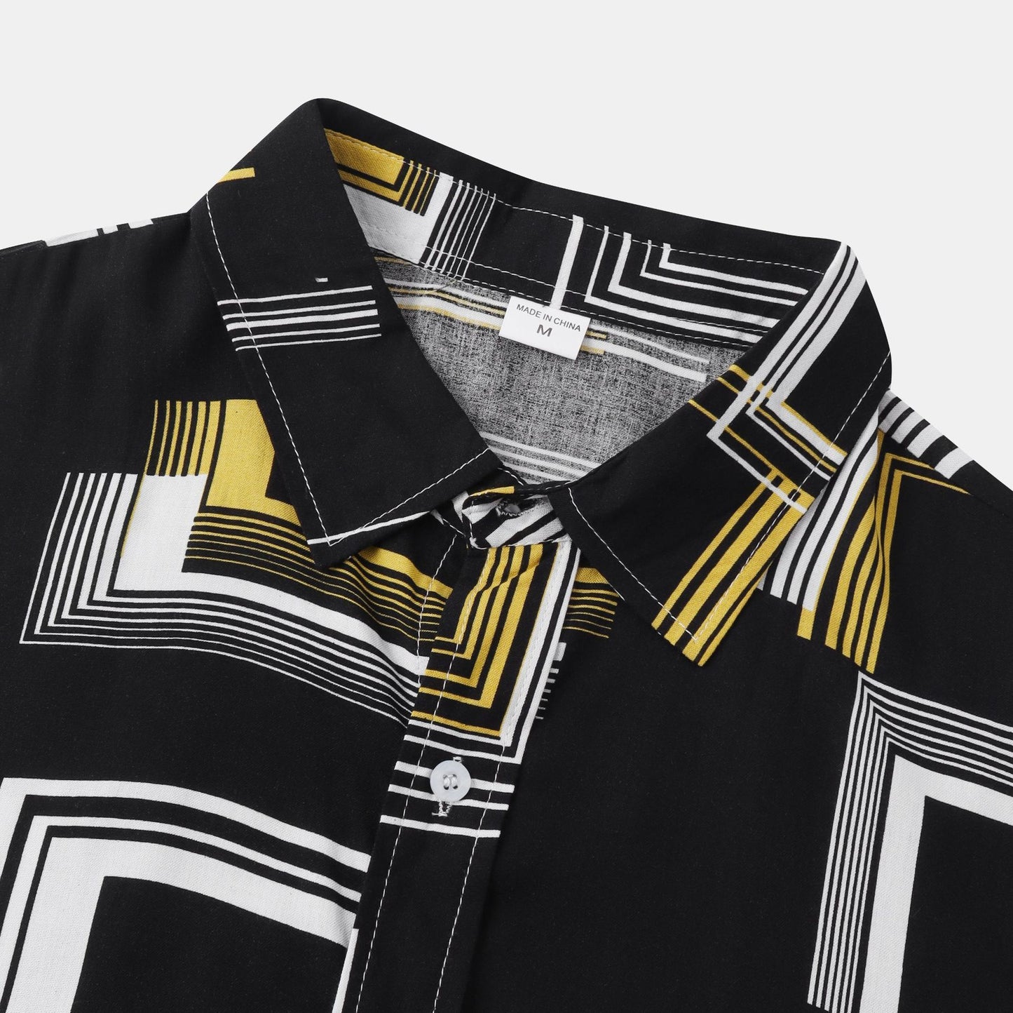 Men's Casual Short Sleeve Floral Shirt