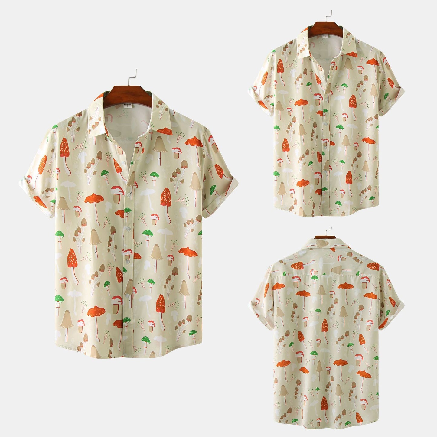 Men's Casual Short Sleeve Printed Shirt