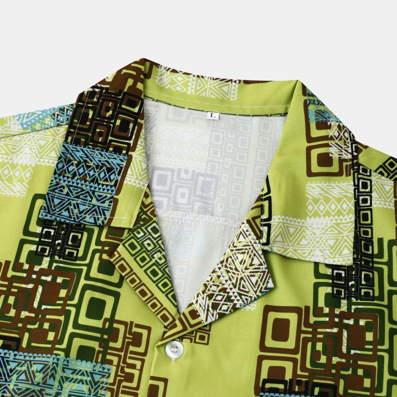 Men's Casual Loose Short Sleeve Shirt