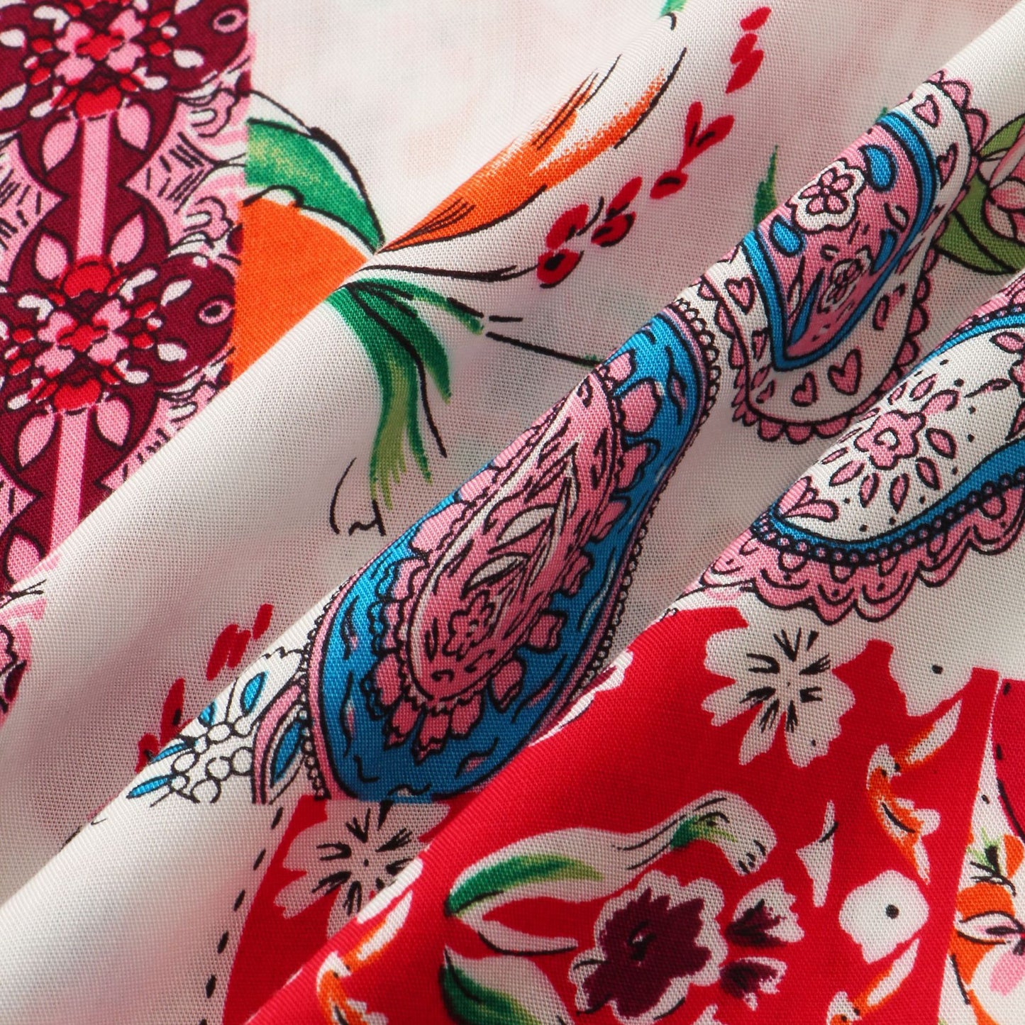 Men's Casual Short Sleeve Floral Shirt