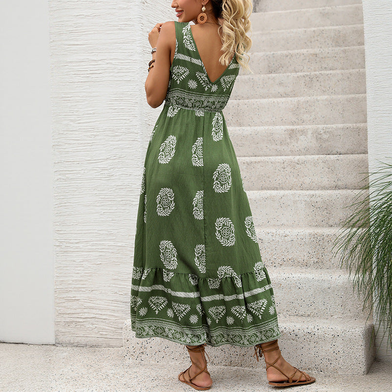 Holiday Green Ethnic Dress