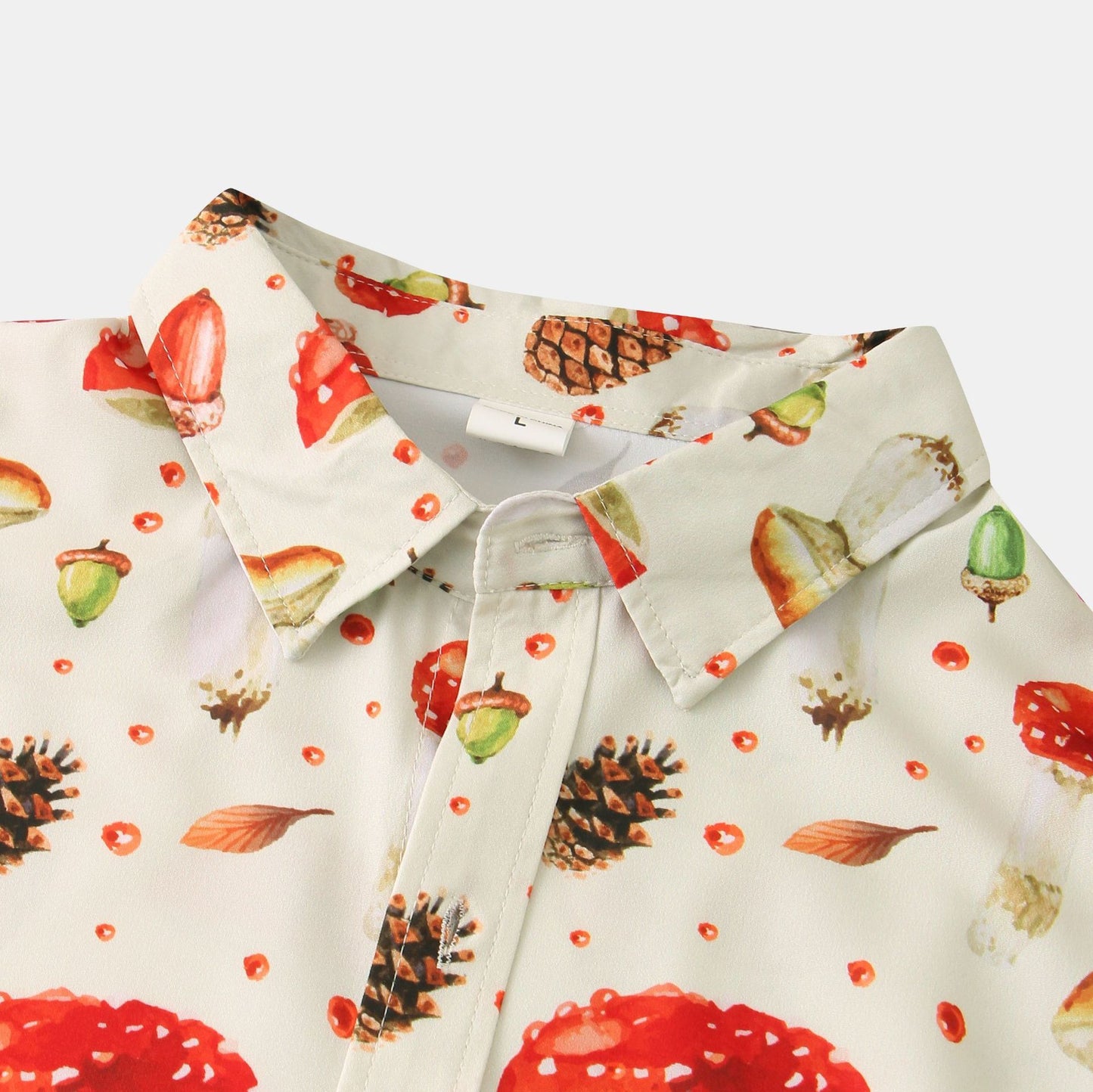 Loose Floral Print Casual Short Sleeve Cardigan Shirt