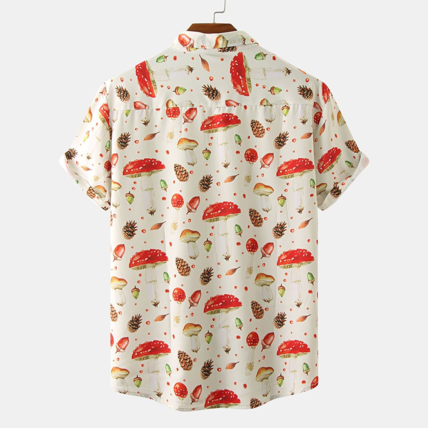 Loose Floral Print Casual Short Sleeve Cardigan Shirt
