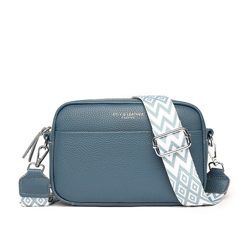 Fashion Shoulder Crossbody Bags With Rhombus Embroidered Wide