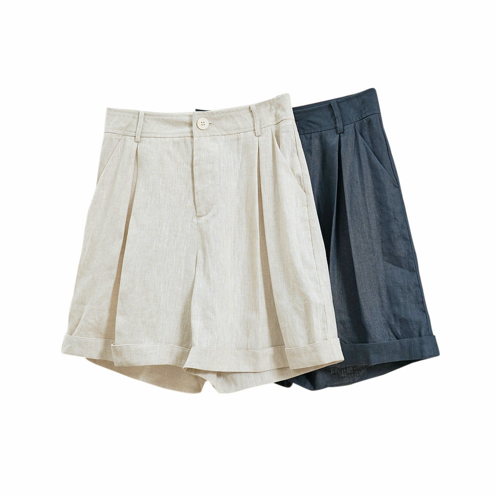 Wide-Leg Hot Pants