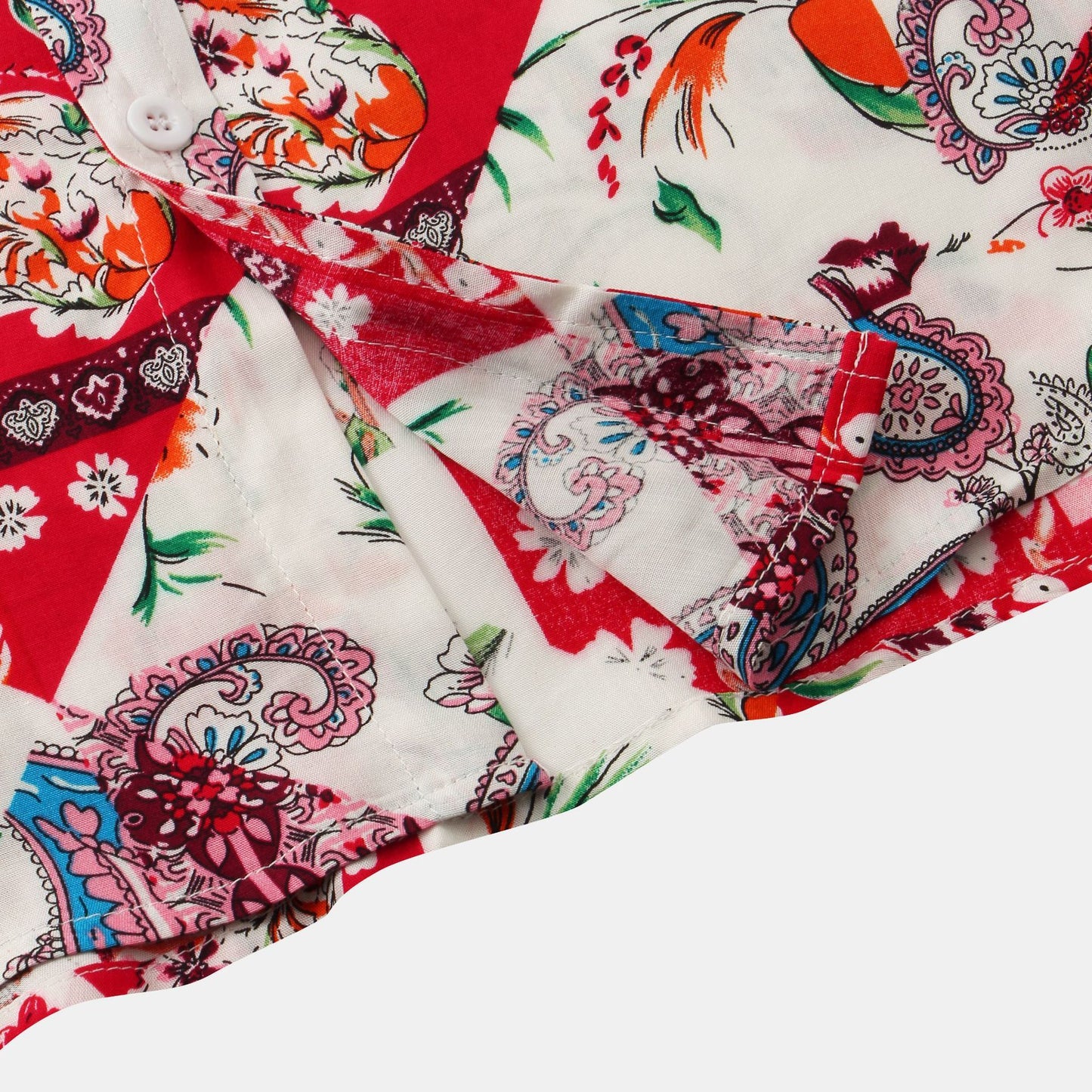 Men's Casual Short Sleeve Floral Shirt