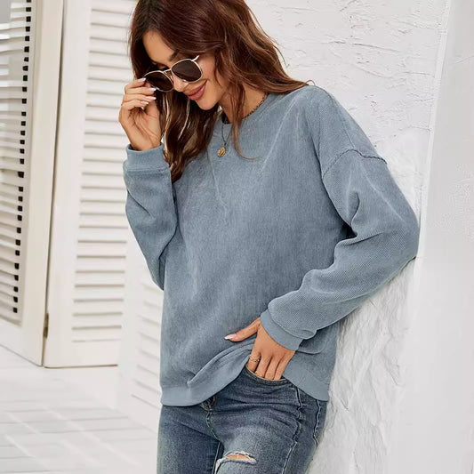 Corduroy Pullover Sweatshirt