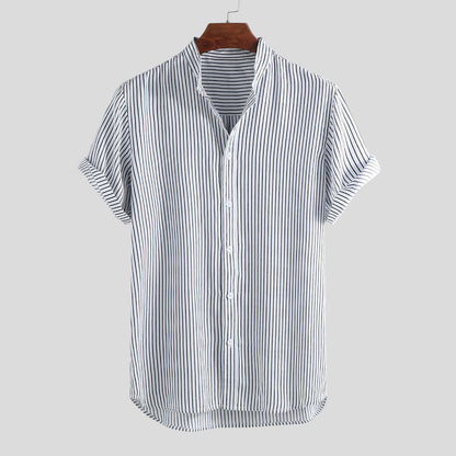 Slim Stand-up Collar Shirt