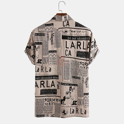 Casual Print Hawaiian Short Sleeve Shirt