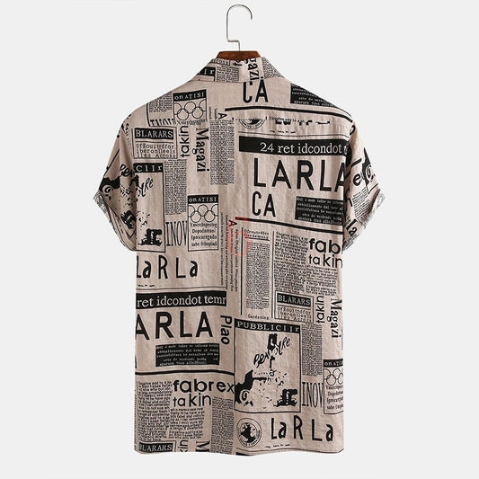 Casual Print Hawaiian Short Sleeve Shirt
