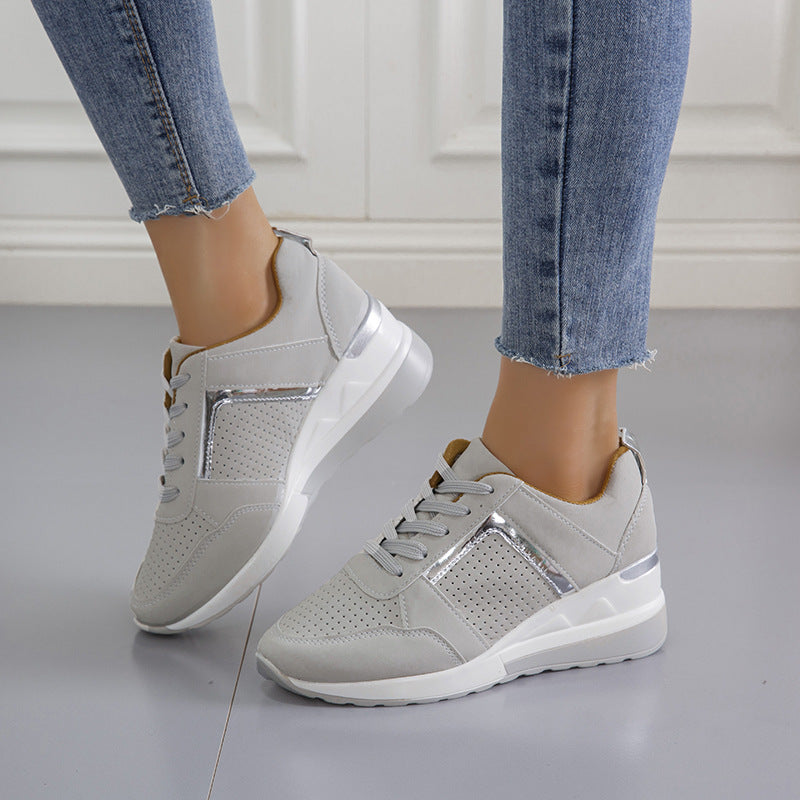 PLATFORM WEDGE SNEAKERS.