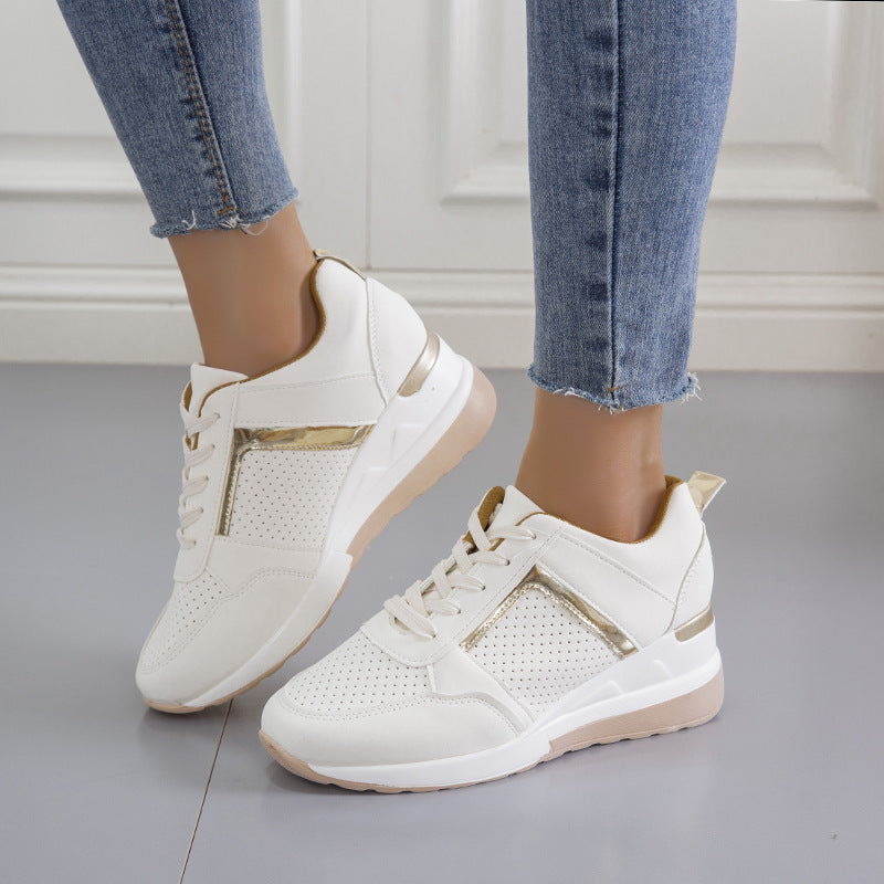 PLATFORM WEDGE SNEAKERS.