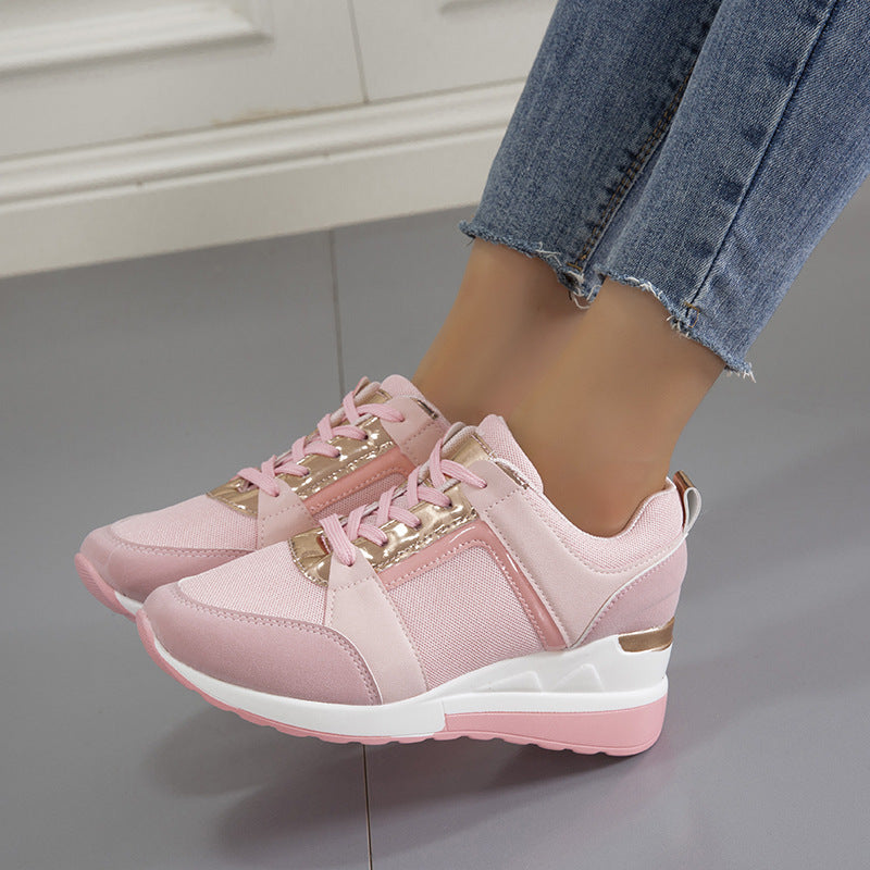 PLATFORM WEDGE SNEAKERS.