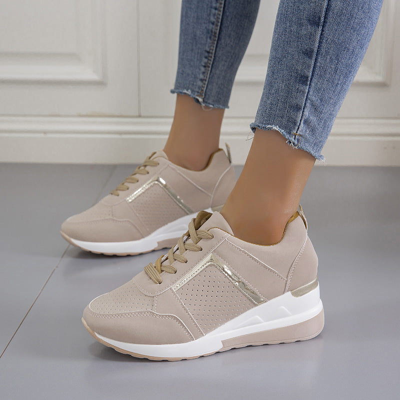 PLATFORM WEDGE SNEAKERS.