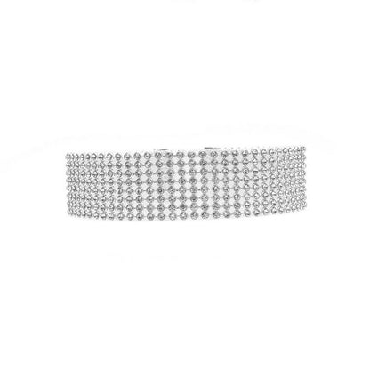 Fashion Women Full Crystal Rhinestone Choker Necklace