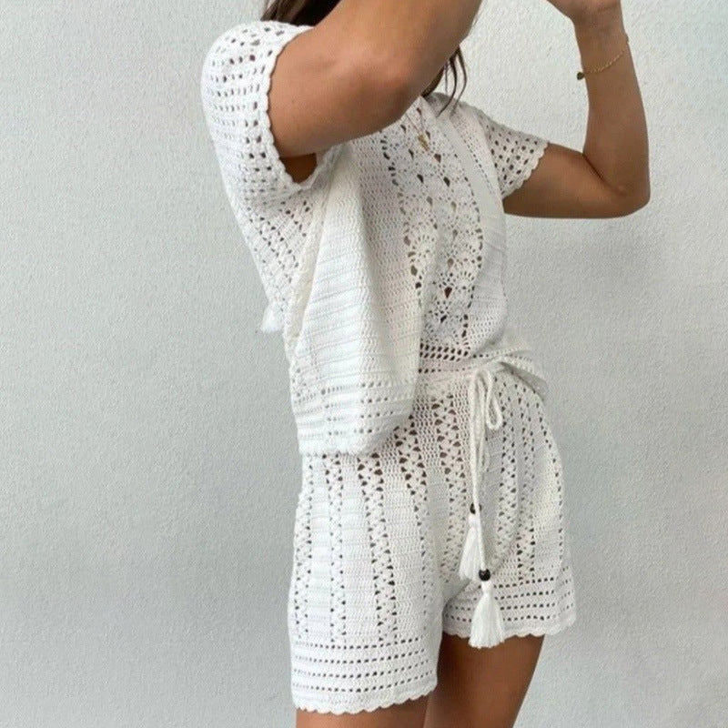 Jacquard Knitted Two Piece Women