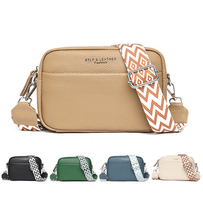 Fashion Shoulder Crossbody Bags With Rhombus Embroidered Wide