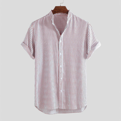 Slim Stand-up Collar Shirt