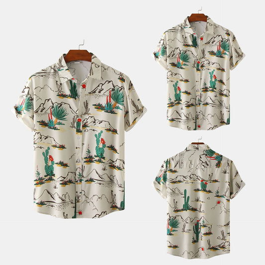 Fashion Casual Shirt Short Sleeve