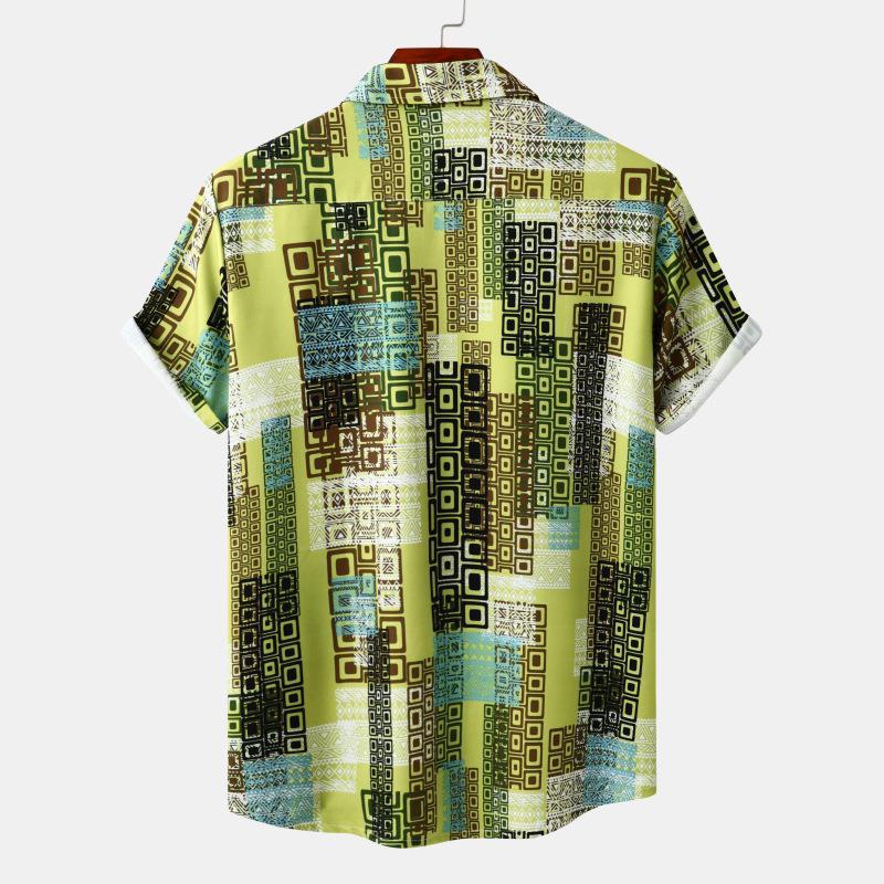 Men's Casual Loose Short Sleeve Shirt