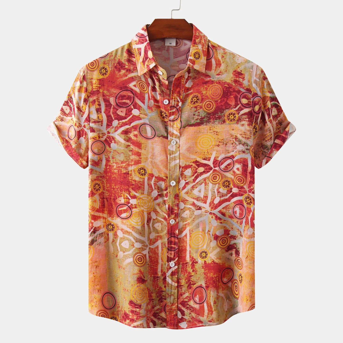 Floral Casual Men's Short Sleeve Shirt