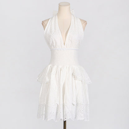V-Neck Halter Dress