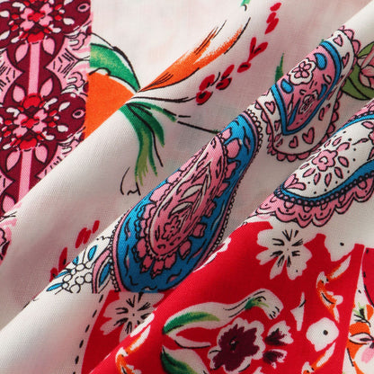 Men's Casual Short Sleeve Floral Shirt
