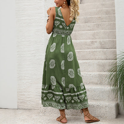 Holiday Green Ethnic Dress
