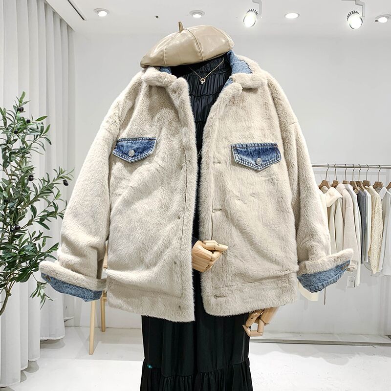 Lambswool Denim Coat