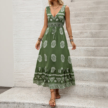 Holiday Green Ethnic Dress