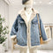Denim Blue Velvet