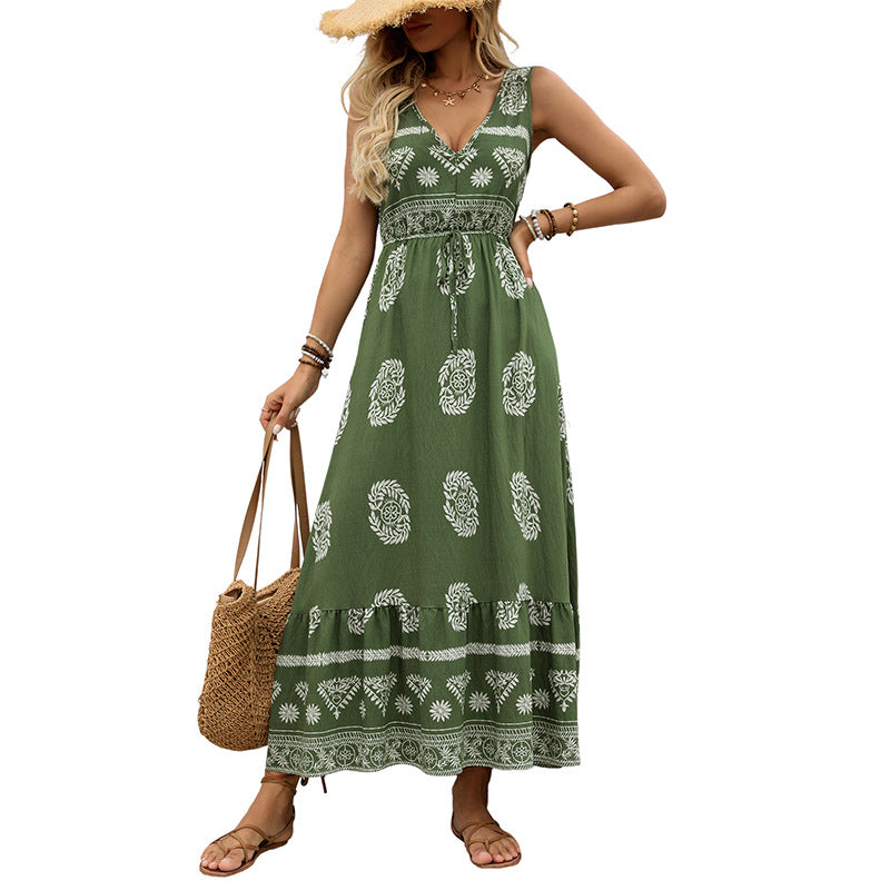 Holiday Green Ethnic Dress