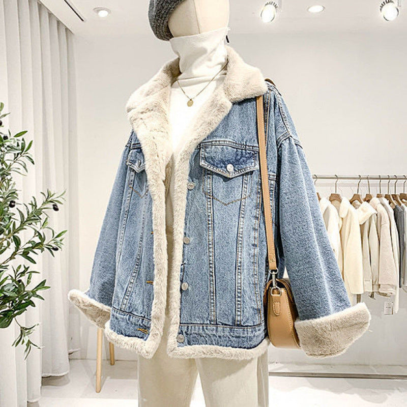 Lambswool Denim Coat