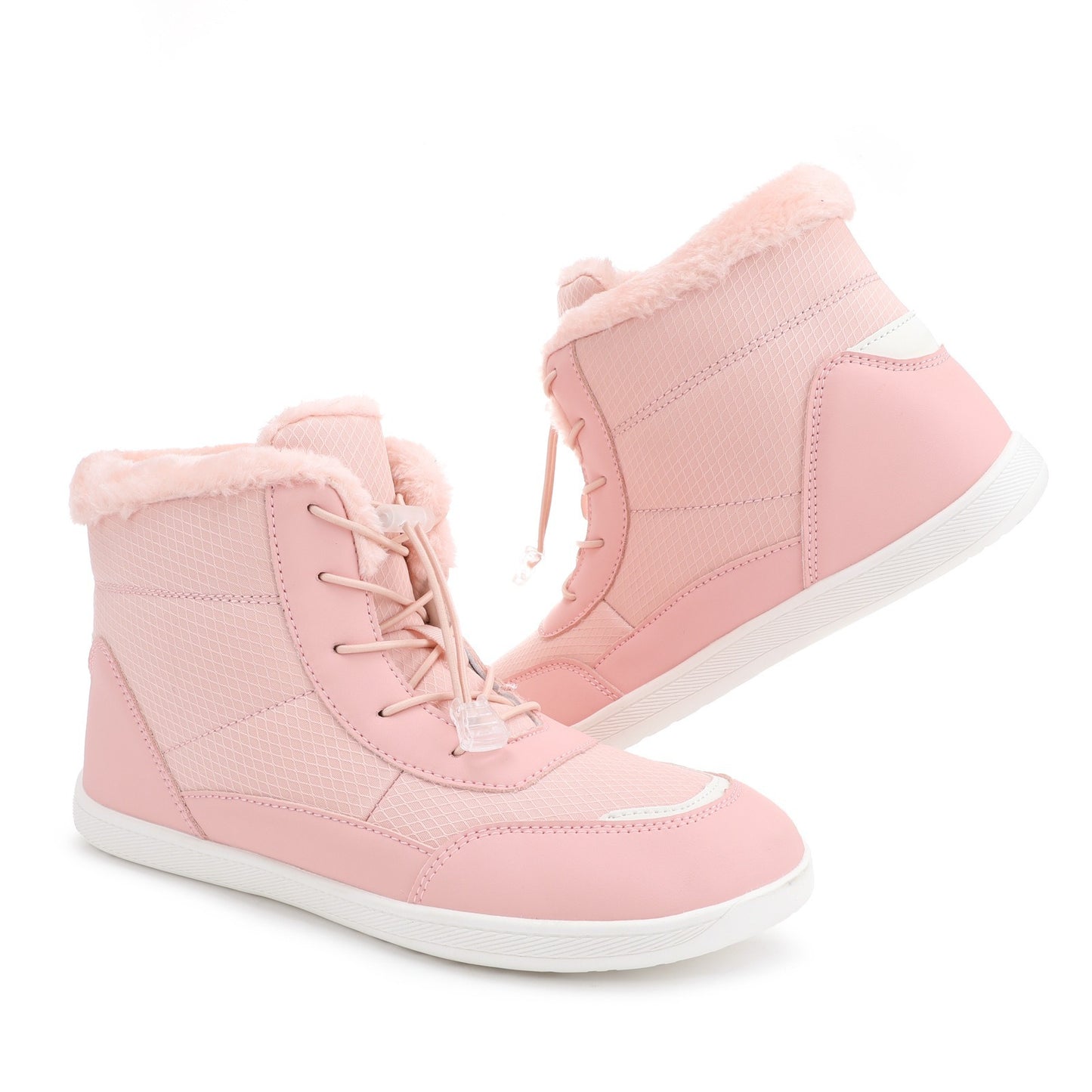 High-top With Velvet Thick Wide Toe Cotton Shoes