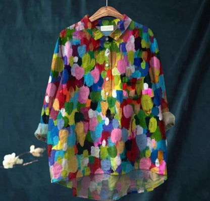 Linen Floral Animal Blouses