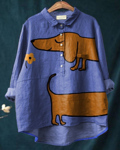 Floral Dogs Cats Print