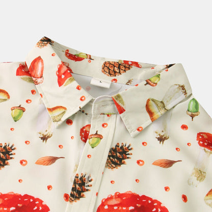 Loose Floral Print Casual Short Sleeve Cardigan Shirt