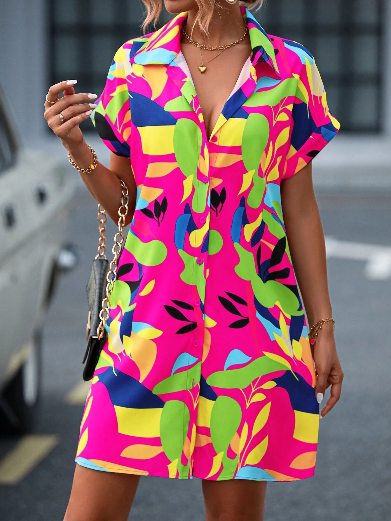 Floral A-line Dress