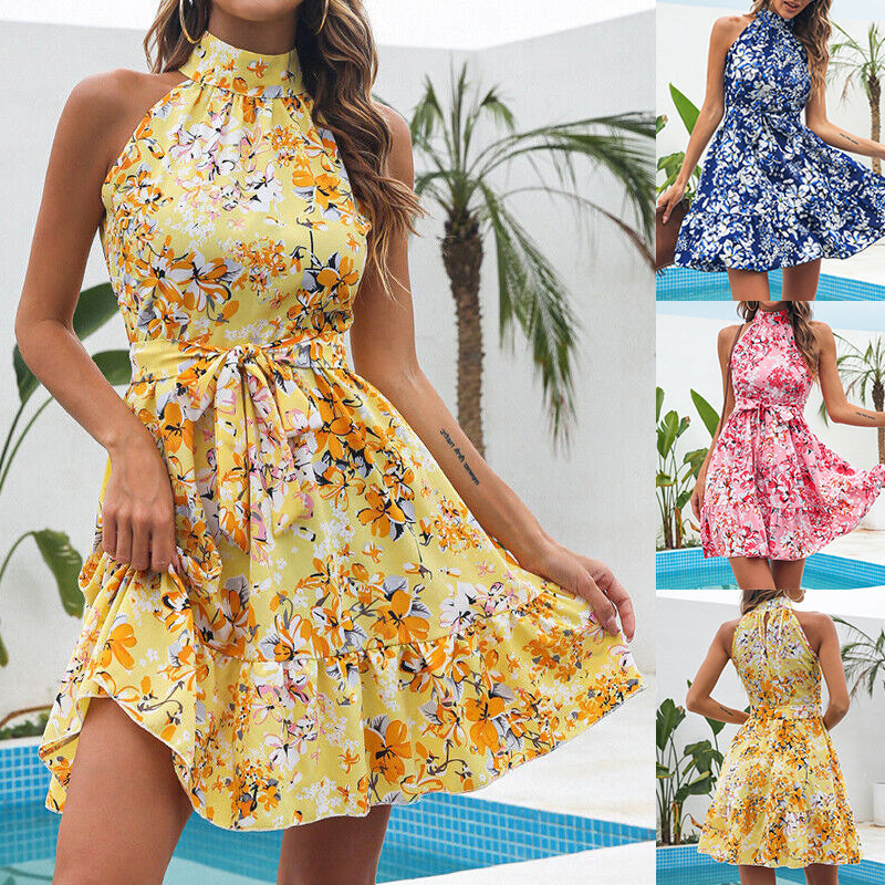 Flowers Print Dress