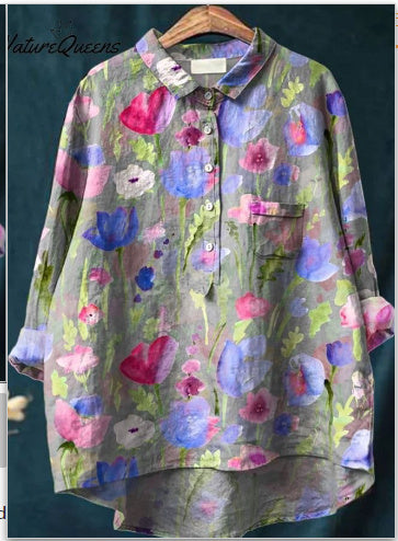Floral Dogs Cats Print