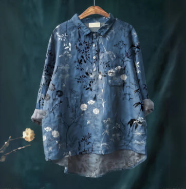 Linen Floral Animal Blouses