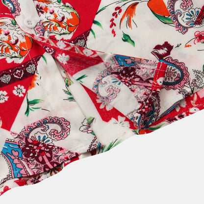Men's Casual Short Sleeve Floral Shirt