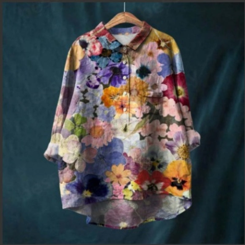 Linen Floral Animal Blouses